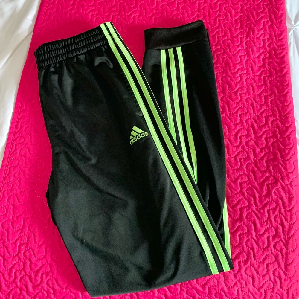 Neon Adidas joggers!